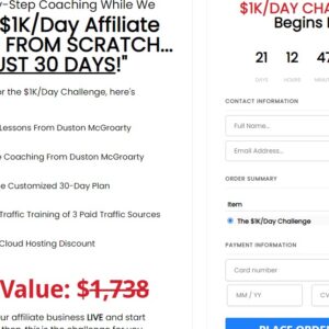 The $1K/Day challenge By Duston Mc Groarty